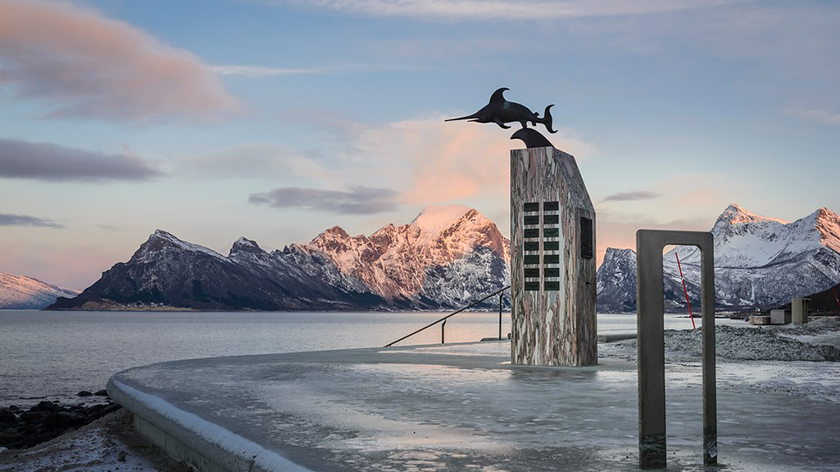 Le monument dédié au sous-marin coulé