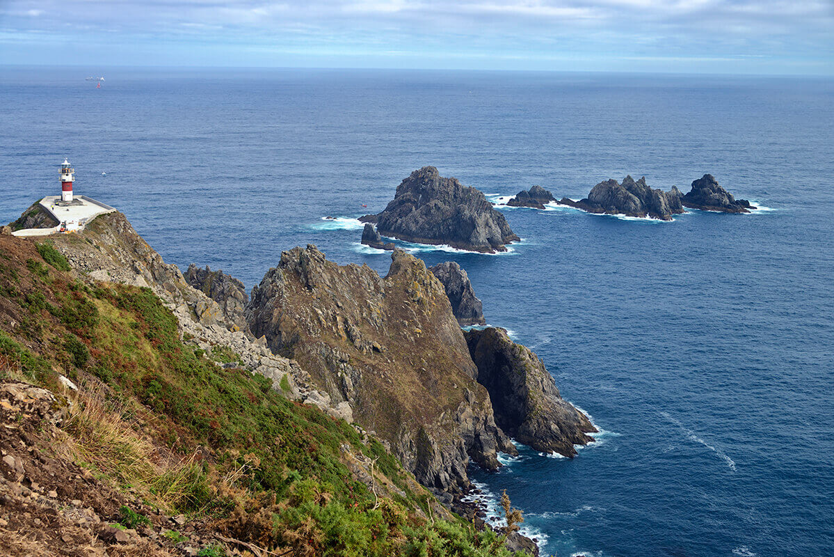 Le phare Ortega, sur le côte nord de Galice