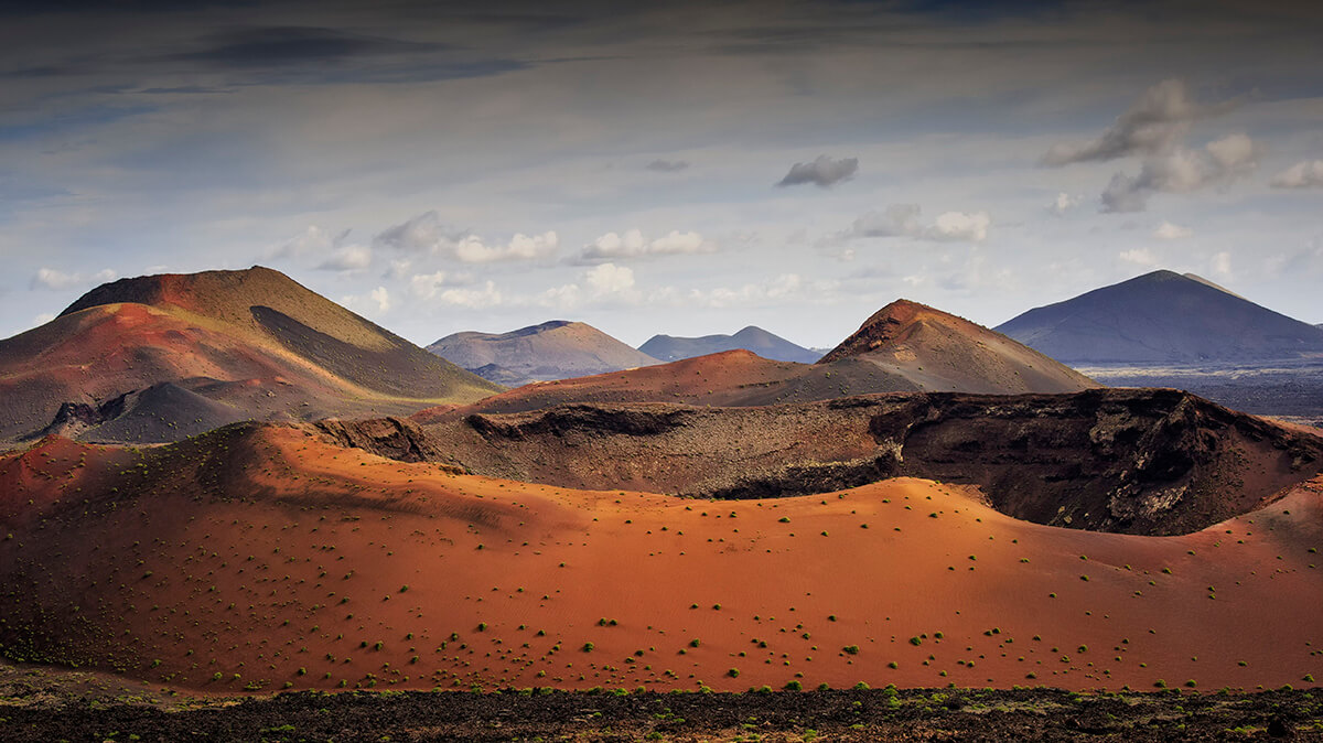 Photo du parc national de Timanfaya sur l'île de Lanzarote.